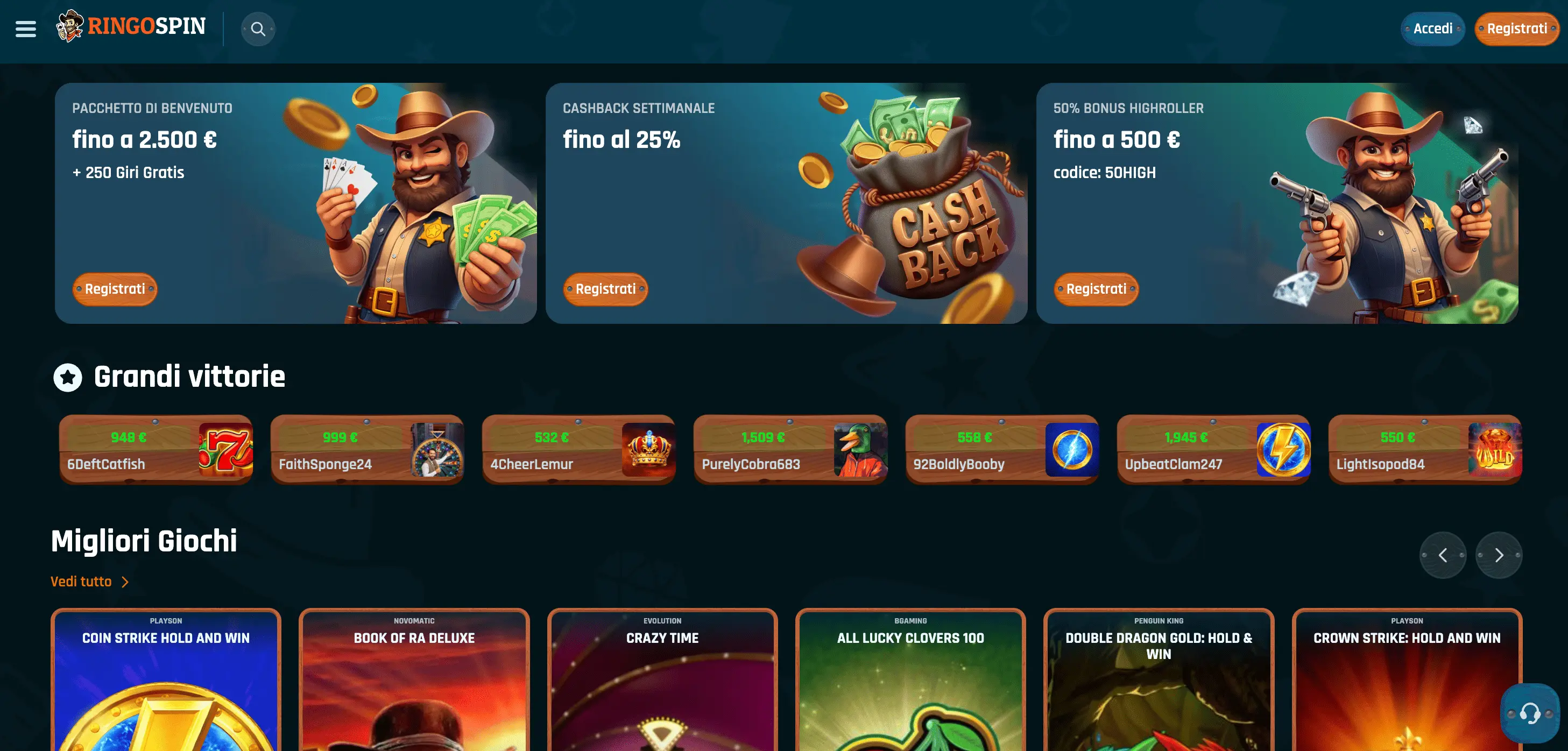 Ringo Spin - migliori casino online