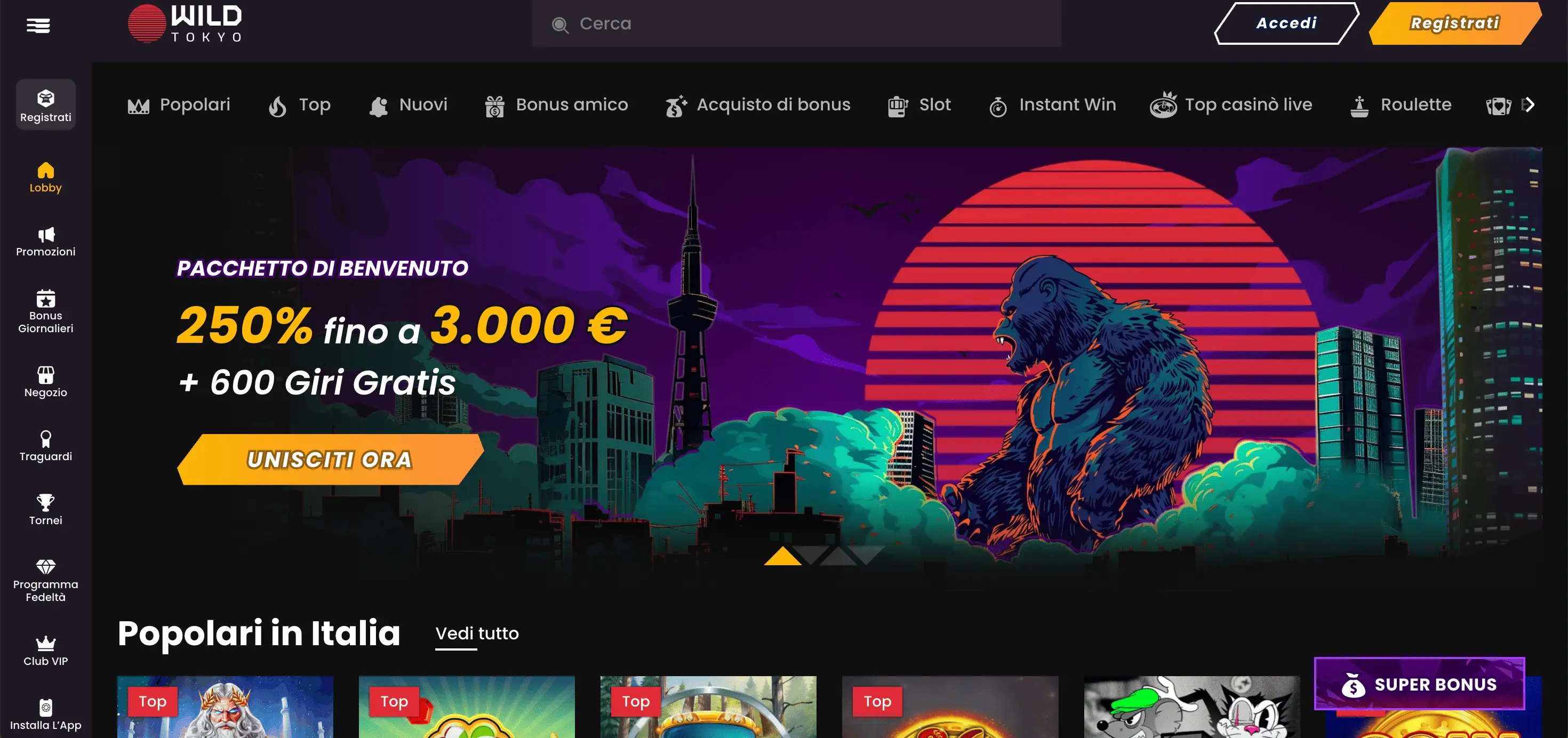 Wild Tokyo - migliori casino online